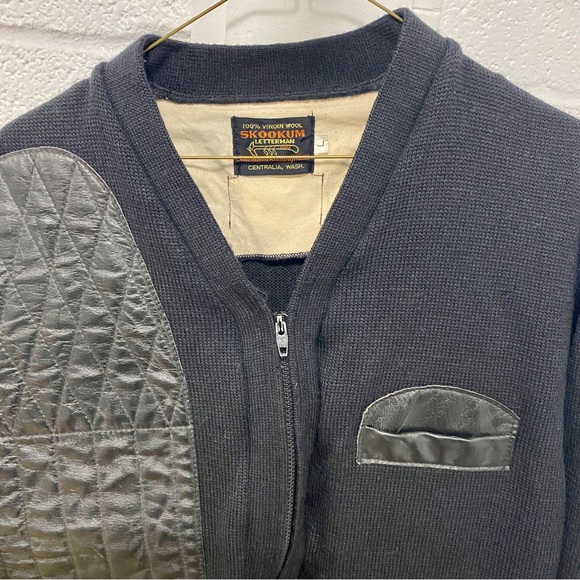 Skookum letterman knit jacket Large - Picture 4 of 9